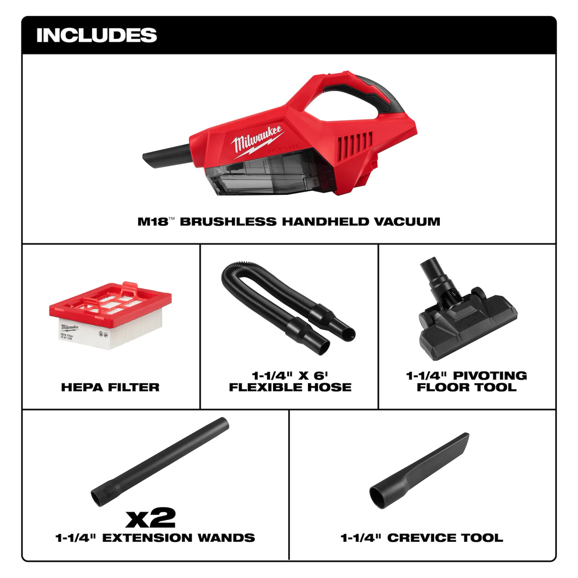 Milwaukee M18 Brushless Handheld Vacuum from GME Supply